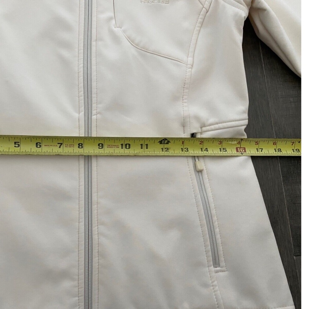 ~ SOLD ~THE NORTH FACE Small Women's Apex Windproof Soft Shell Jacket Coat White - Picture 10 of 12